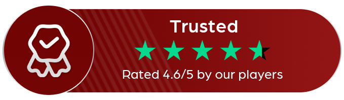 Trusted — rated 4.6/5 by our players
